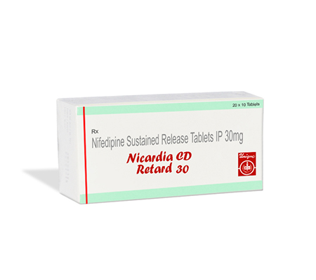 Nicardia Retard 30 mg (30 pills)